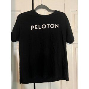 PELOTON Century 100 Rides Black T-Shirt Tee Size M Cycling Cotton Unisex Tee